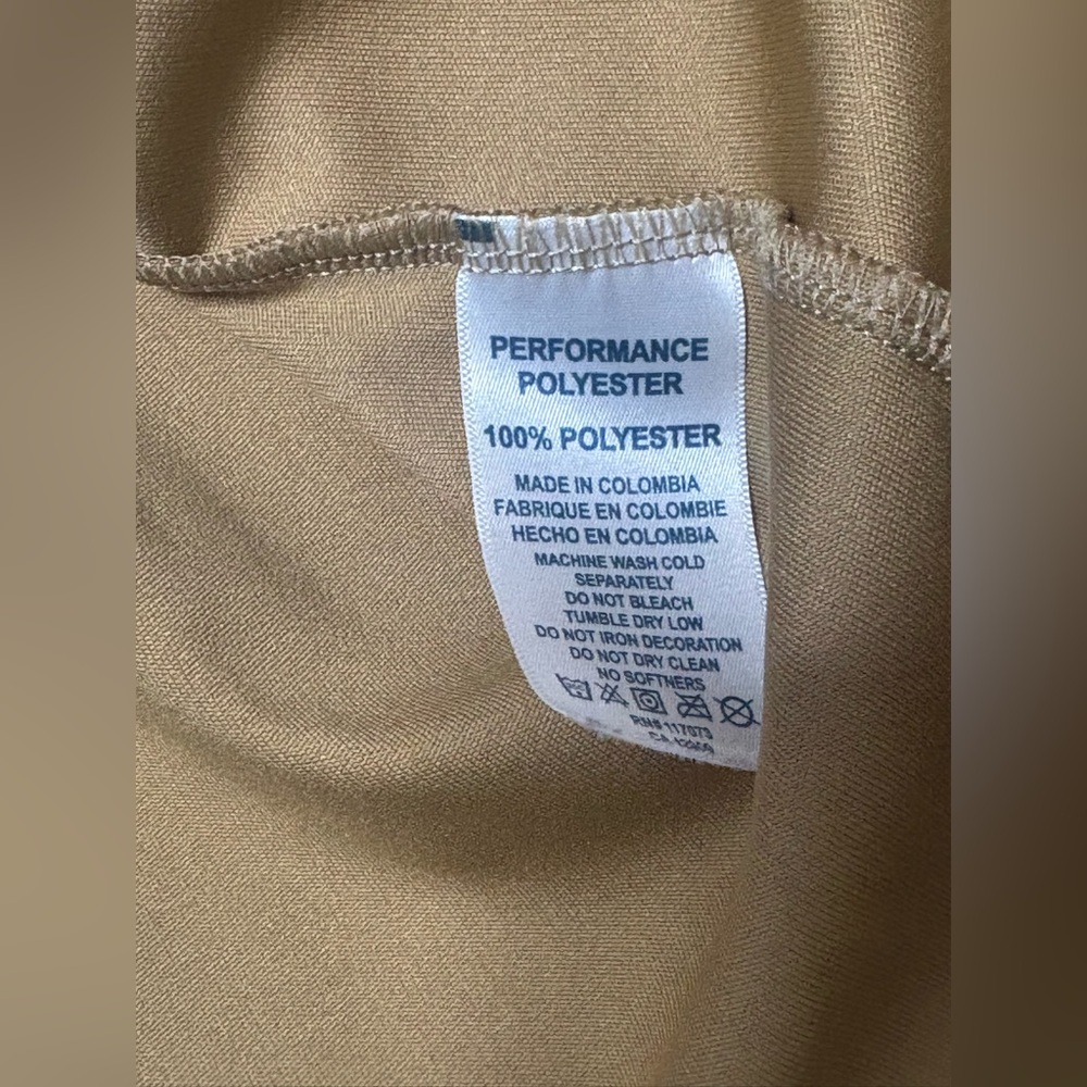 Tan Performance Polyester Garment - image 5